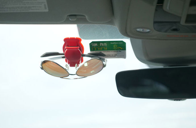 Stick LegitClip® on the Windshield of Your CAR